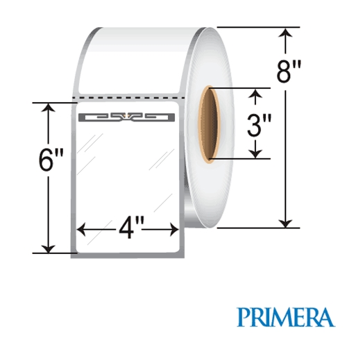 Primera 4x6-inch RFID Labels 76402