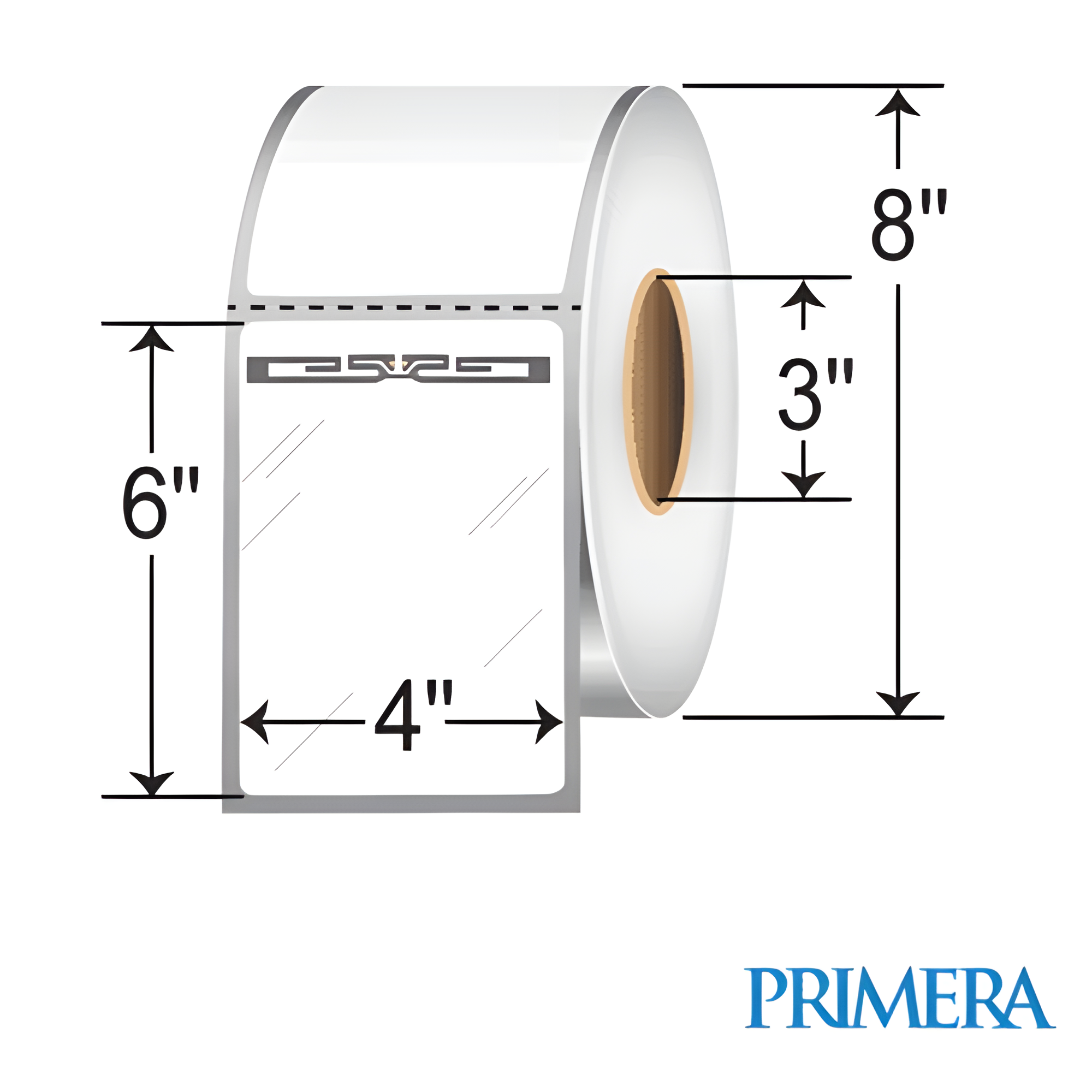 Primera 4x6-inch RFID Labels 76402