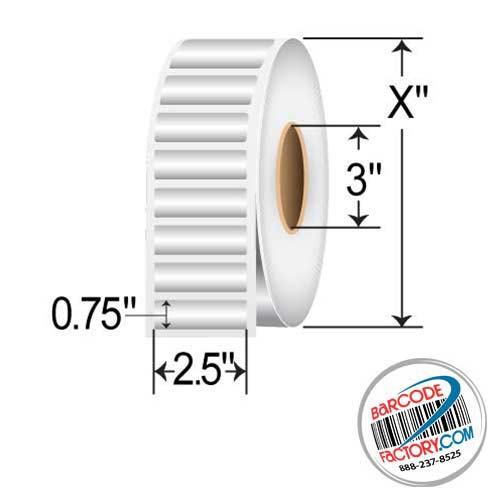 2.25"x0.75", 8 Rolls Zebra Compatible Direct Thermal Shipping Address Labels