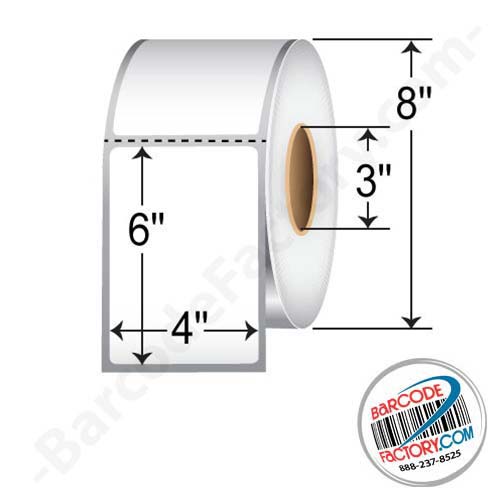 BCF Honeywell Comparable 4 x 6 Thermal Transfer Synthetic Label [Perforated] 421907-BAR