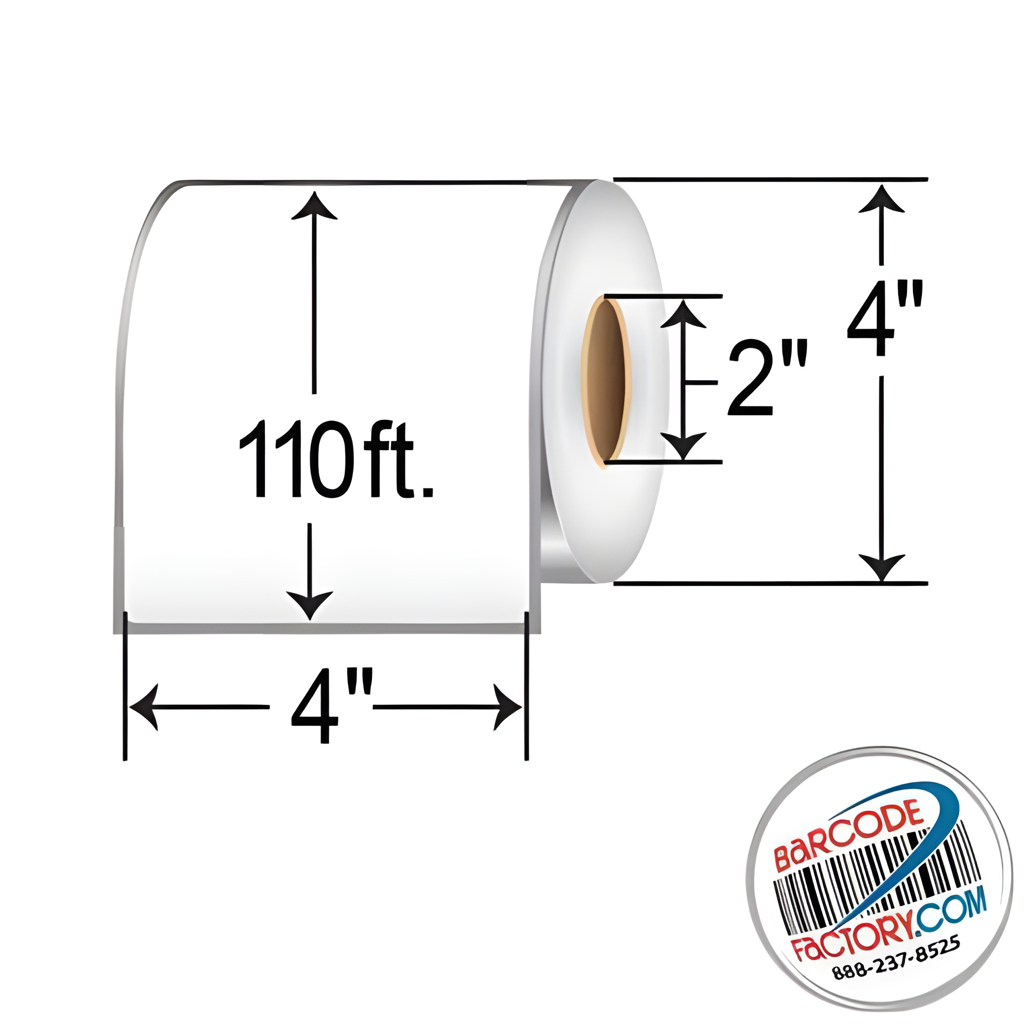 Barcodefactory 4x110'  Inkjet Label GD-L-EP-40PC2
