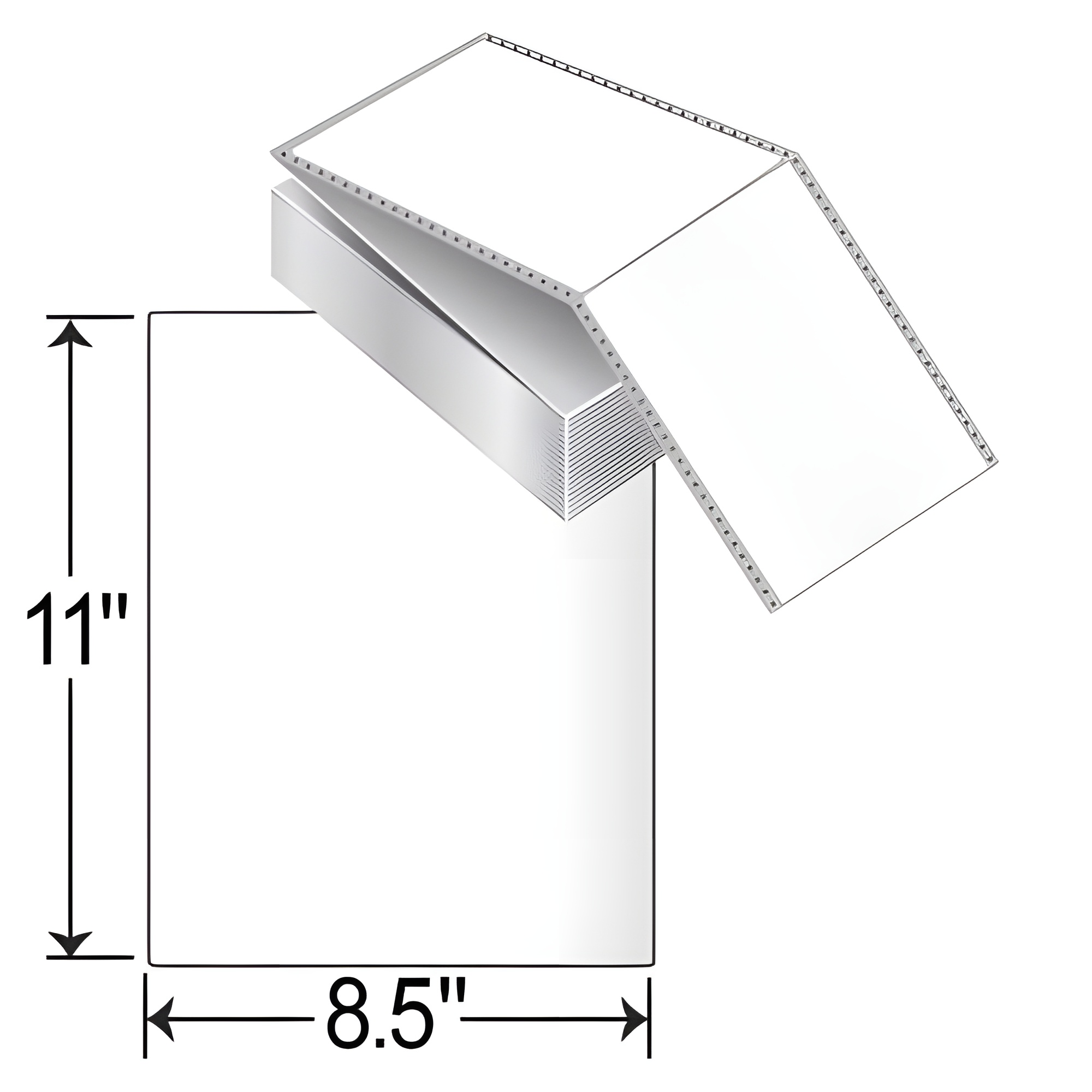 Barcodefactory 8.5x11  Inkjet Label [Fanfold, Perforated] L-IJ-B812111000FP-P
