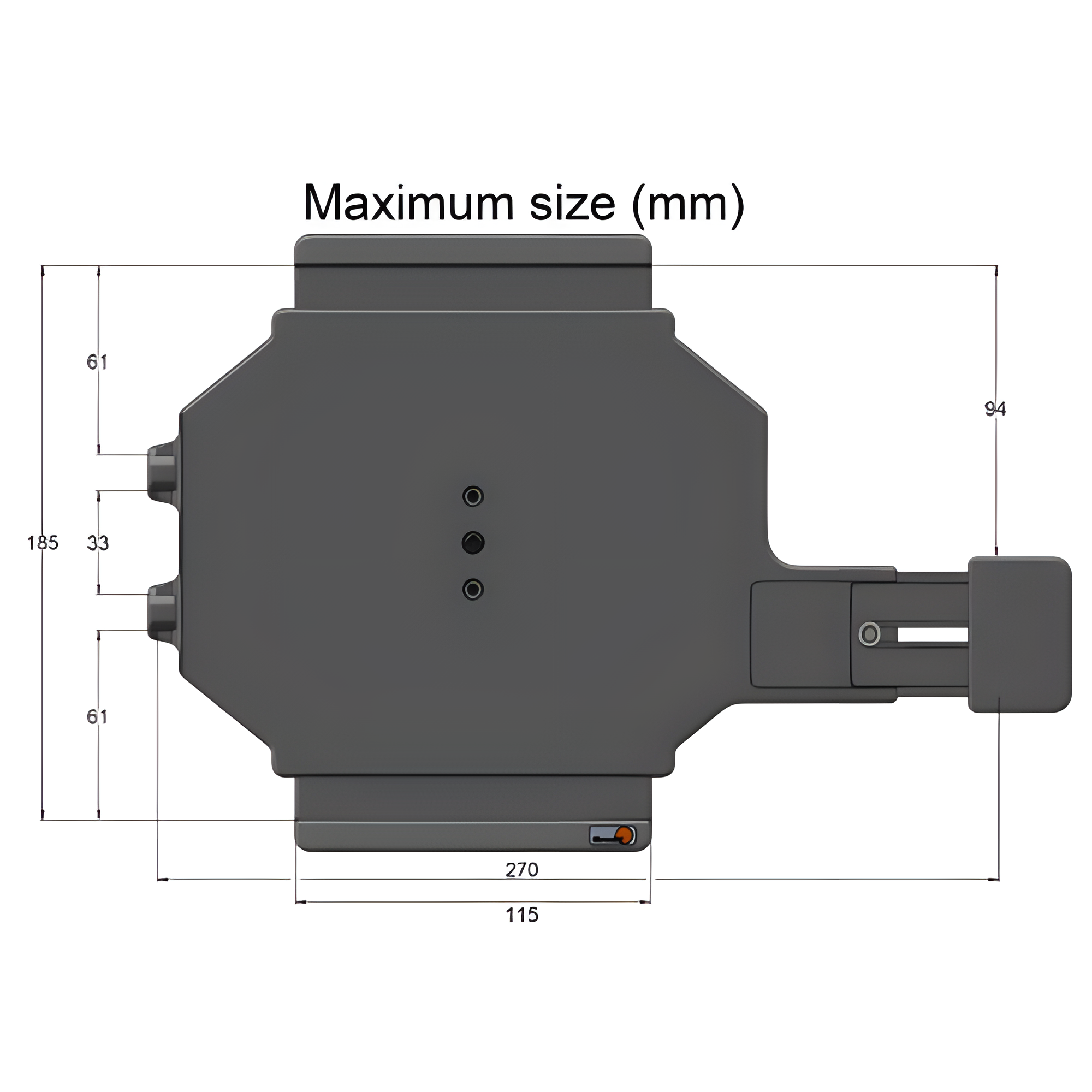 ProClip Large Universal Tablet Holder w/Key Lock 539855