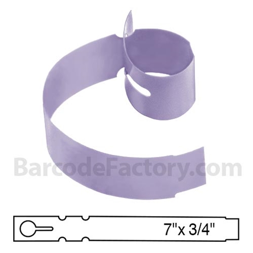 BarcodeFactory 7x0.75 Thermal Lavender Tree Wrap Tags BAR-WP7X07-LA