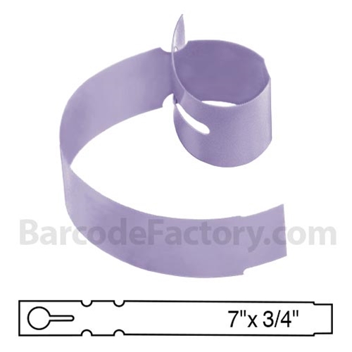 BarcodeFactory 7x0.75 Thermal Lavender Tree Wrap Tags [Non-Perforated] BAR-EP7X07X5-LA