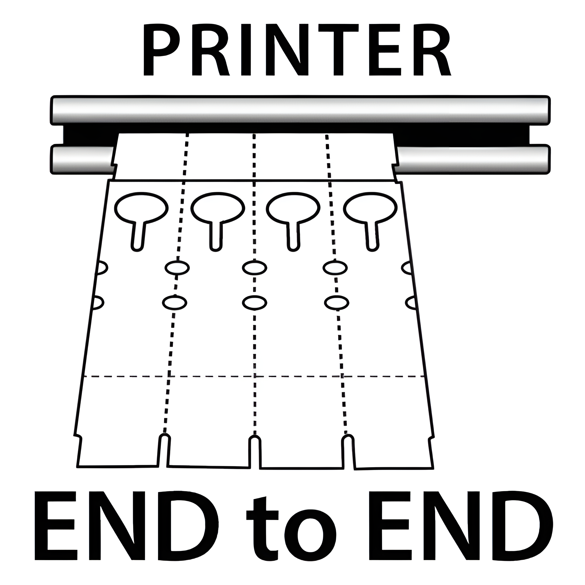 BarcodeFactory 10x1 Thermal Yellow Tree Wrap Tags [Perforated] BAR-EP10X1X4P-YE