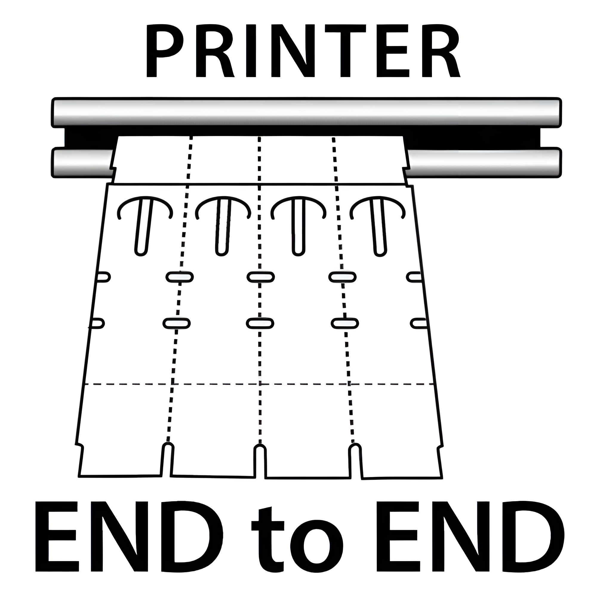 BarcodeFactory 10x1 Thermal White Tree Wrap Tags [Non-Perforated] BAR-EPT10X1X4-WH-EA