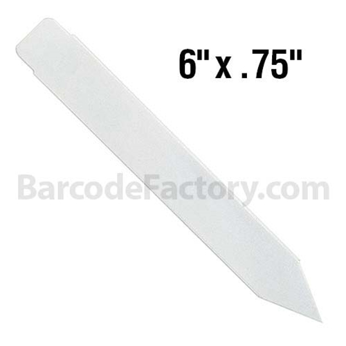 BarcodeFactory 6x0.75 Thermal Pot Stakes BAR-SS6X07-WH