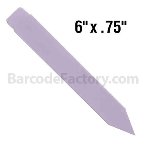 BarcodeFactory 6x0.75 Thermal Pot Stakes Single Roll BAR-SS6X07-LA-EA