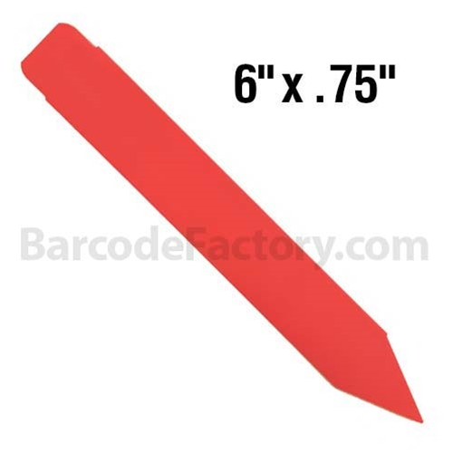 BarcodeFactory 6x0.75 Thermal Pot Stakes BAR-SS6X07-RD