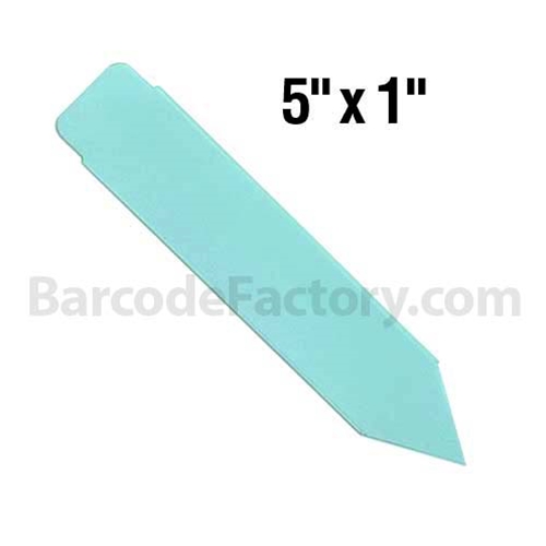 BarcodeFactory 5x1 Thermal Pot Stakes Single Roll BAR-SS5X1-BL-EA