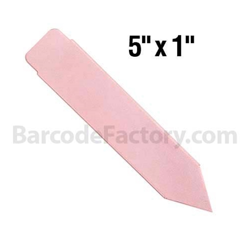 BarcodeFactory 5x1 Thermal Pot Stakes Single Roll BAR-SS5X1-PK-EA