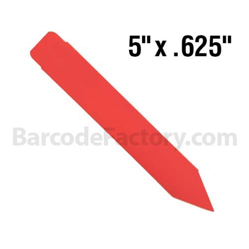 BarcodeFactory 5x0.625 Thermal Pot Stakes BAR-SS5X06-RD