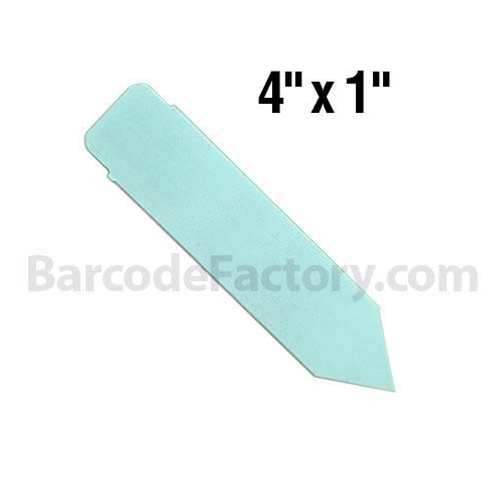 BarcodeFactory 4x1 Thermal Pot Stakes Single Roll BAR-SS4X1-BL-EA