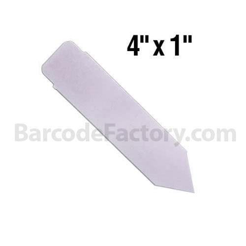 BarcodeFactory 4x1 Thermal Pot Stakes Single Roll BAR-SS4X1-LA-EA