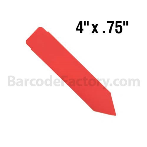 BarcodeFactory 4x0.75 Thermal Pot Stakes BAR-SS4X07-RD