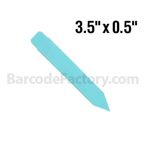 BarcodeFactory 3.5x0.5 Thermal Pot Stakes BAR-SS35X05-BL