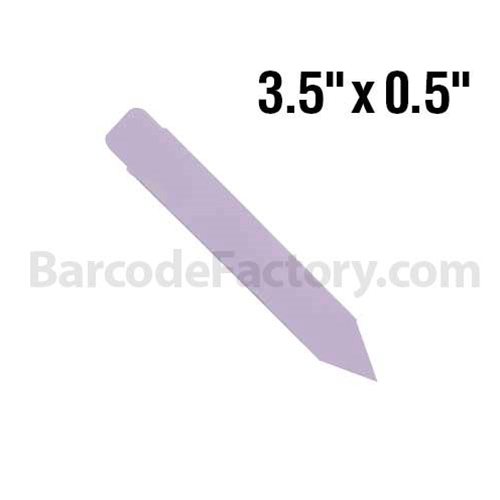 BarcodeFactory 3.5x0.5 Thermal Pot Stakes Single Roll BAR-SS35X05-LA-EA