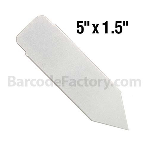 BarcodeFactory 5x1.5 Thermal Pot Stakes Single Roll BAR-SS5X15-WH-EA