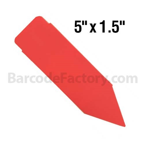 BarcodeFactory 5x1.5 Thermal Pot Stakes BAR-SS5X15-RD