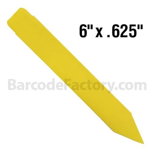 Barcodefactory 6x0.625 Polypropylene TT Tag [Yellow] BAR-SP6X06-YE-EA