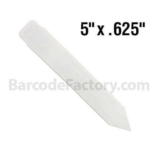 BarcodeFactory 5x0.625 Thermal Pot Stakes BAR-SP5X06-WH