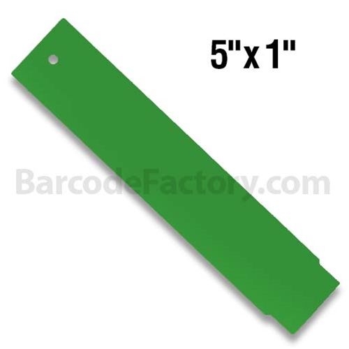 BarcodeFactory 5x1 Thermal Hang Tag Single Roll BAR-HP5X1-GR-EA
