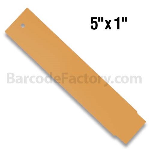 BarcodeFactory 5x1 Thermal Hang Tag Single Roll BAR-HP5X1-GO-EA