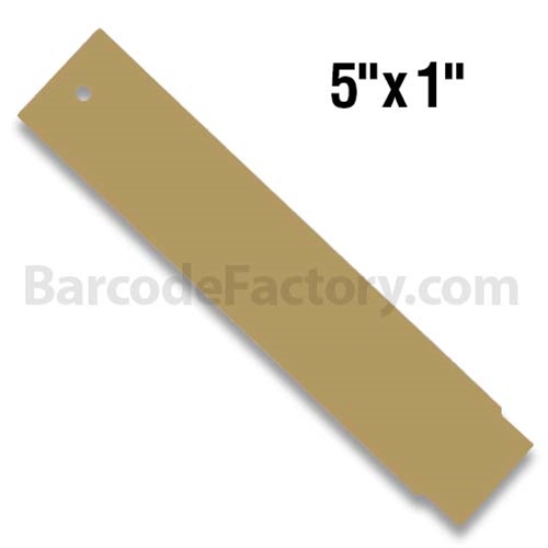 BarcodeFactory 5x1 Thermal Hang Tag Single Roll BAR-HP5X1-TN-EA