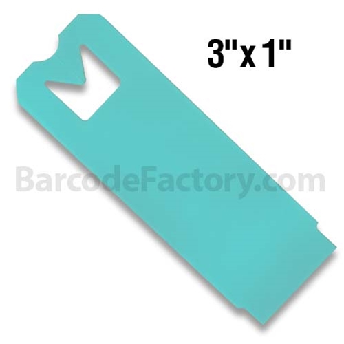 BarcodeFactory 3x1 Thermal Hang Tags BAR-HS3X1-BL