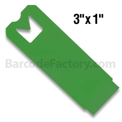 BarcodeFactory 3x1 Thermal Hang Tags BAR-HS3X1-GR