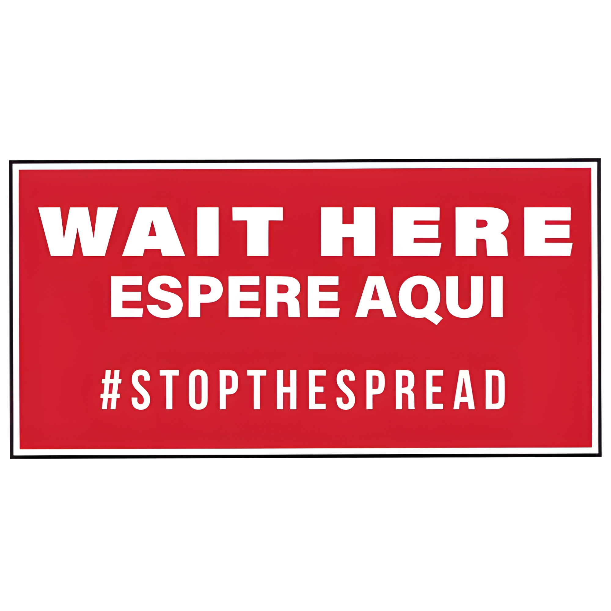 Barcodefactory 6" x 12" Social Distancing Floor Stickers 6X12FLOOR-SP