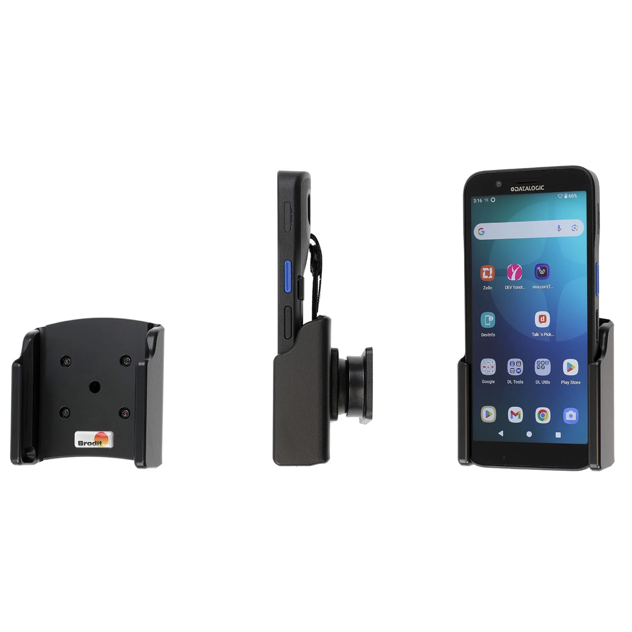 ProClip Non Charging Cradle with Title Swivel [Daralogic Memor 12-17] 711429