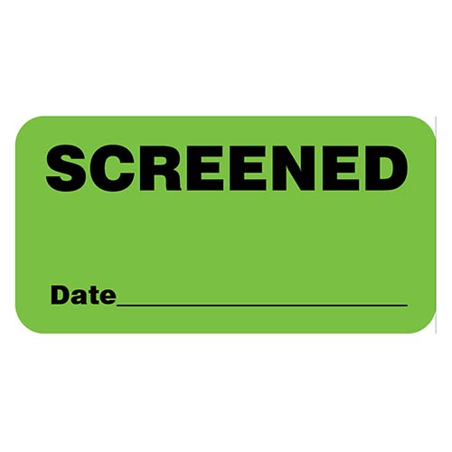 Threshold Screening Identification Stickers V052ST-SK-L-B