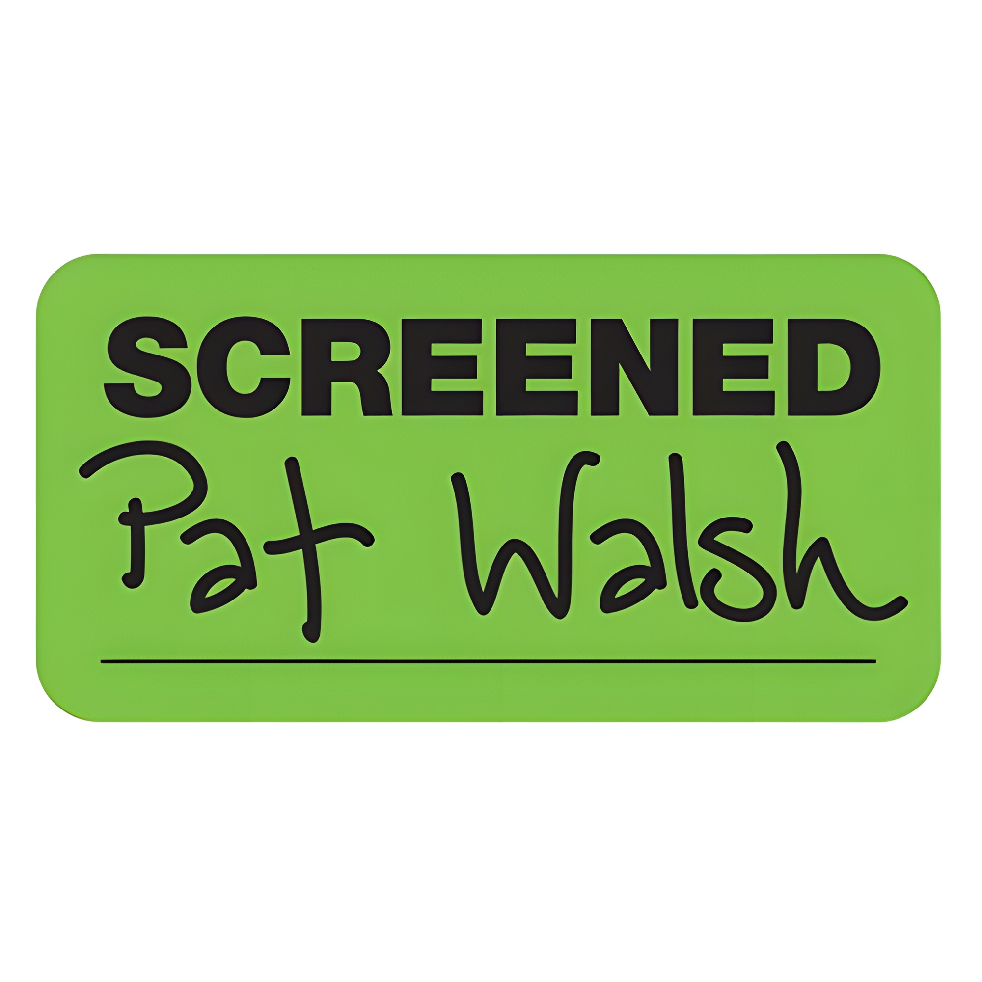 Threshold Screening Identification Stickers V052ST-SK-L-S-NODATE