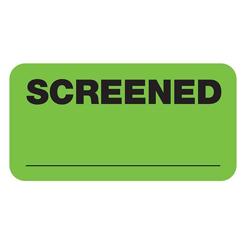 Threshold Screening Identification Stickers V052ST-SK-L-S-NODATE