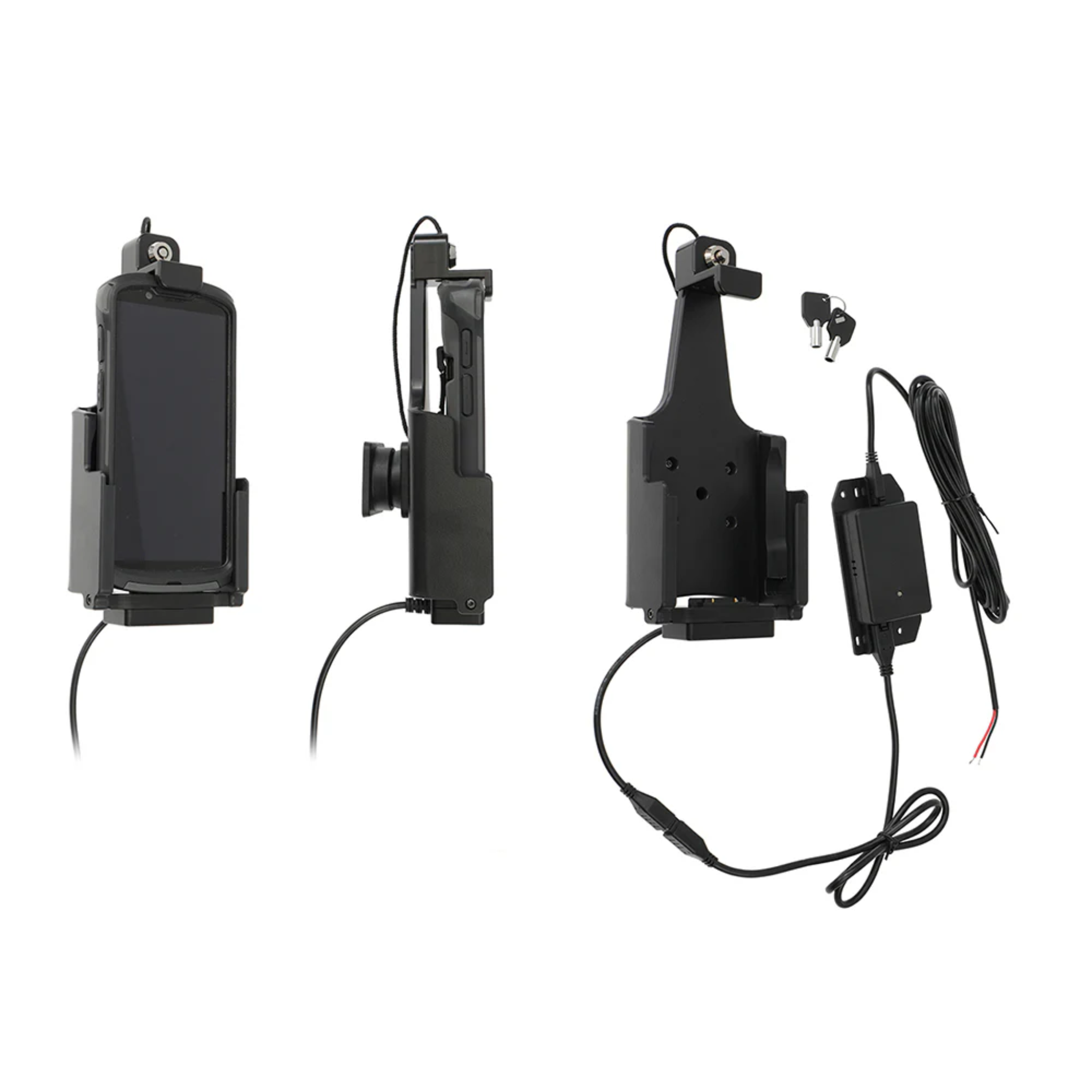 ProClip Hard-Wired Charging Cradle w/Key Lock [Zebra TC53/58] 736306