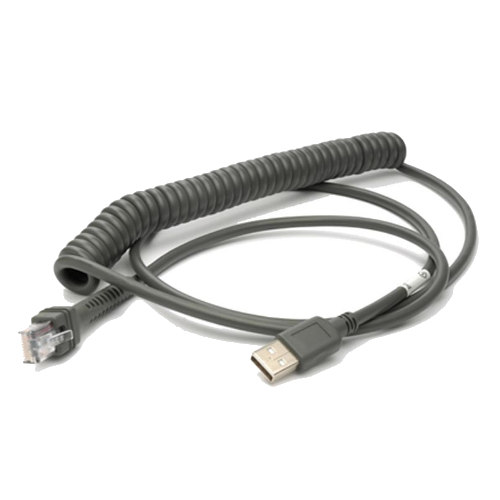 Datalogic Enhanced USB Type A 9ft Coiled Cable 90A052043