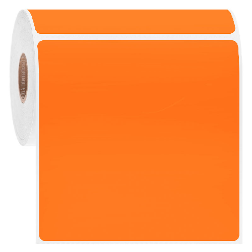 LabTAG 4" x 4" TT Orange Metal Rack Labels AWB-122C1-0.3OR