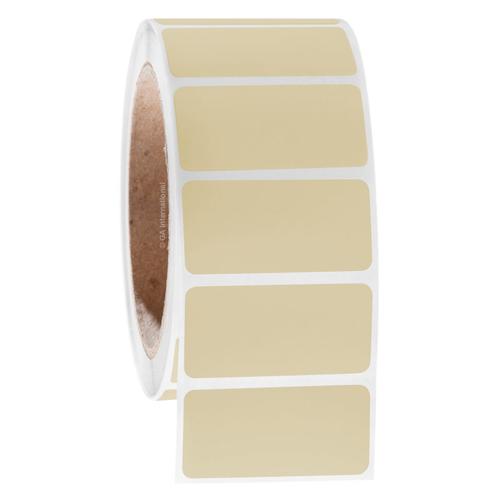 LabTAG 2" x 1" TT Beige Metal Rack Labels AWB-28C3-1BE