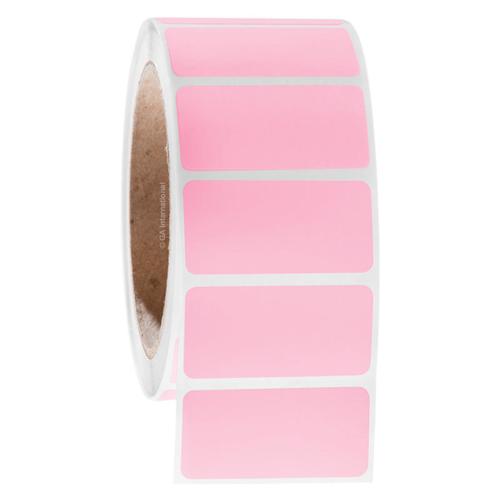 LabTAG 2" x 1" TT Pink Metal Rack Labels AWB-28C3-1PI