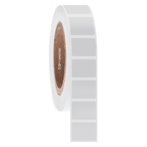 LabTAG 1" x 0.75" TT Metal Rack Labels (White) AWB-4C3-4WH