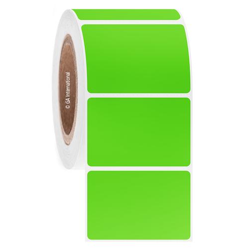 LabTAG 3" x 2" TT Green Metal Rack Labels AWB-56C3-1GA