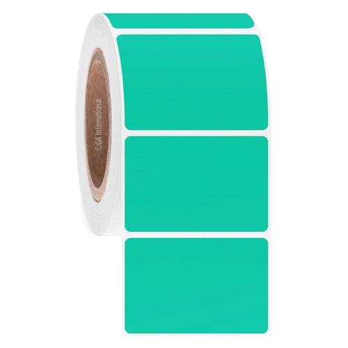 LabTAG 3" x 2" TT Green Metal Rack Labels AWB-56C3-1MT