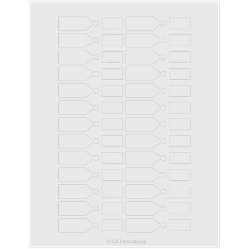 LabTAG 1.81″ x 0.625″ + 0.94″ x 0.5″ Cryo Laser Labels (8.5″ x 11″ Sheet Size) CL-123T1-WH