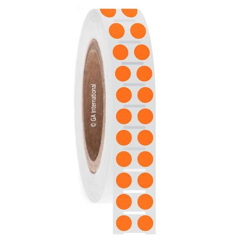 LabTAG 0.354” Circle Orange DT Cryo Labels DTU-61NPNOTC3-4OR