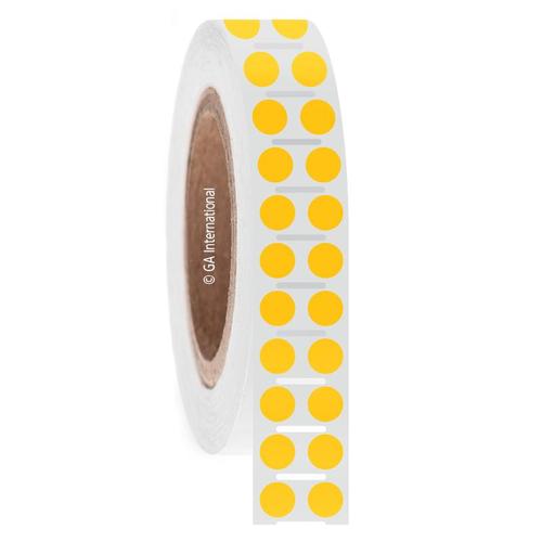 LabTAG 0.354” Circle Yellow DT Cryo Labels DTU-61NPNOTC3-4YE