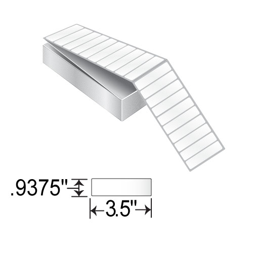 BCF 3.5 x .9375 Fanfold EDP Label AL35015-1