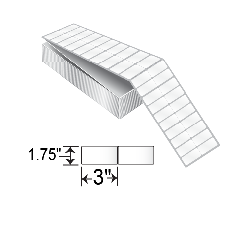 Barcodefactory 3x1.75  TT Label [Fanfold, 2up, Perforated] 013403