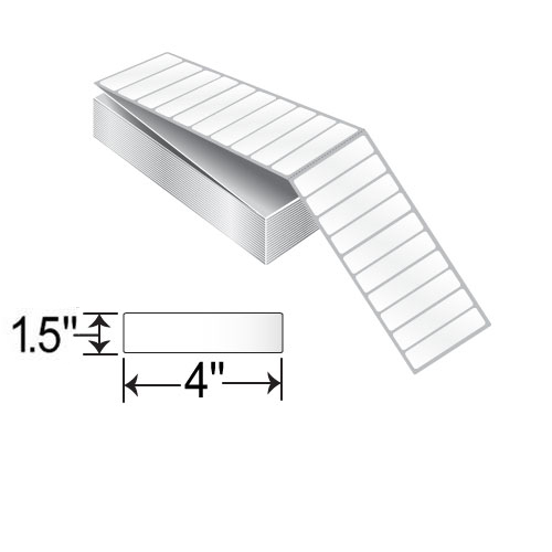 Barcodefactory 4x1.5  TT Label [Fanfold, Perforated] RT-4-15-3600-FF